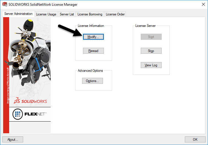 upgrading solidworks license information