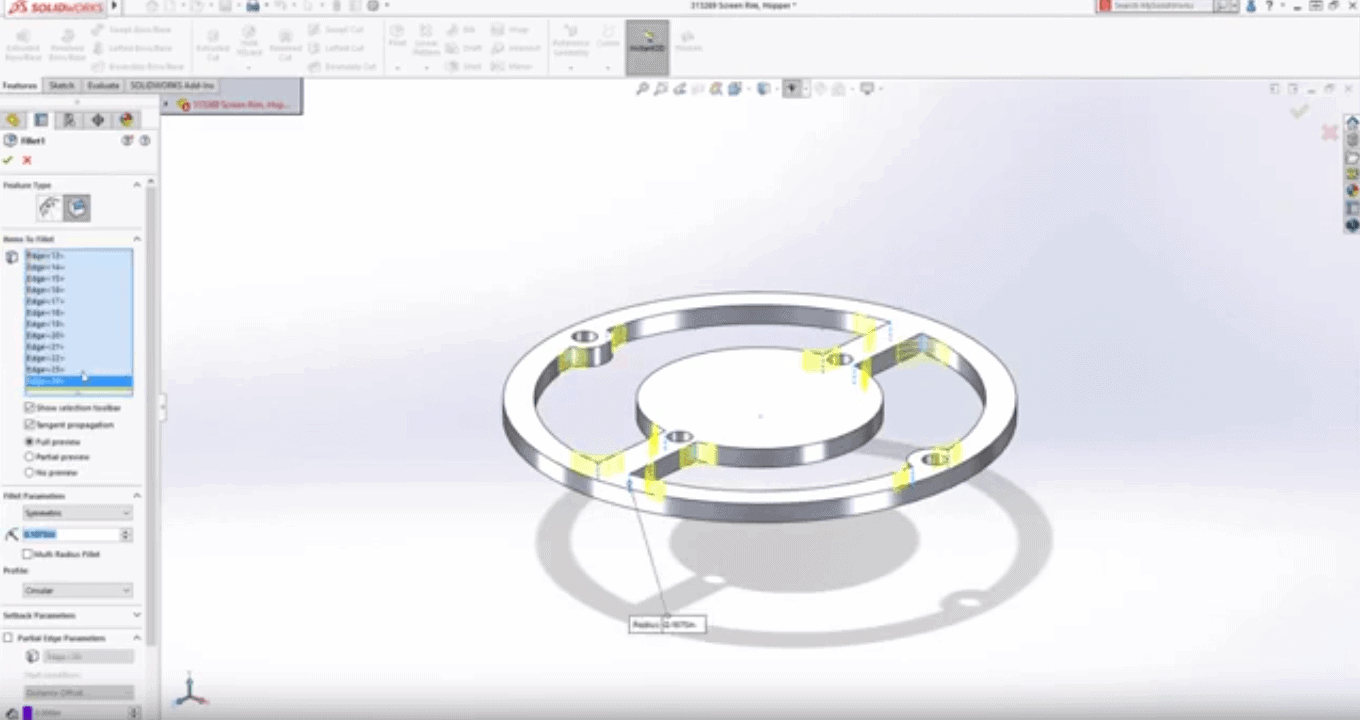 SOLIDWORKS 2020 CAD Fillet repair