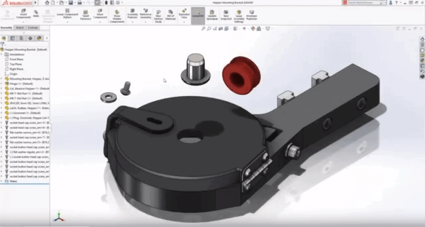 SOLIDWORKS 2020 CAD assembly mates