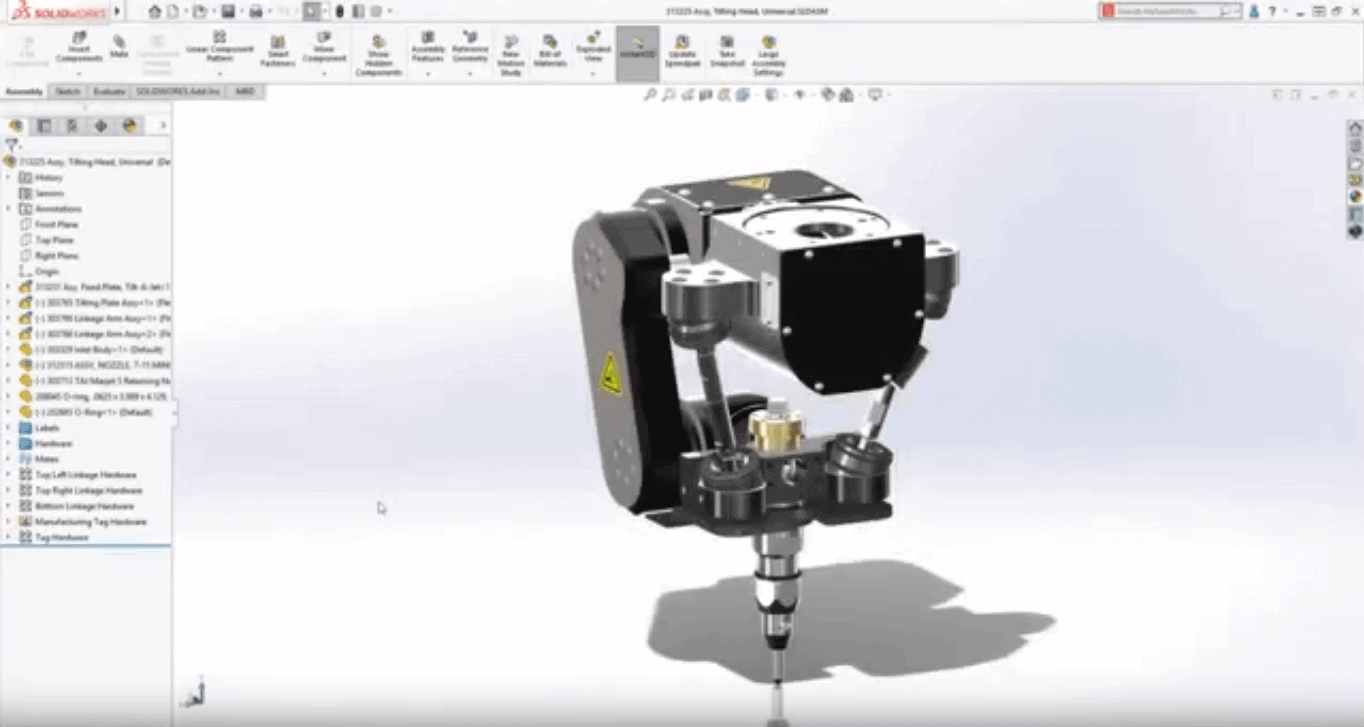 SOLIDWORKS 2020 CAD flexible components