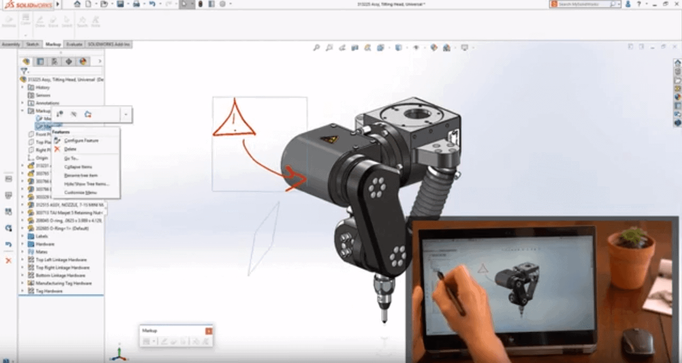 solidworks 2020 CAD markup