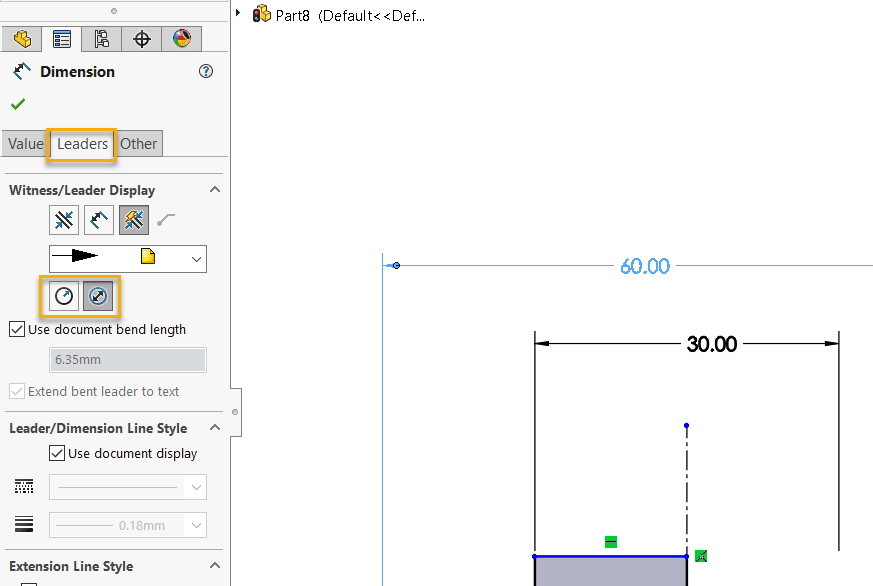 , SOLIDWORKS: Creating Diametric Dimensions Using Centerlines