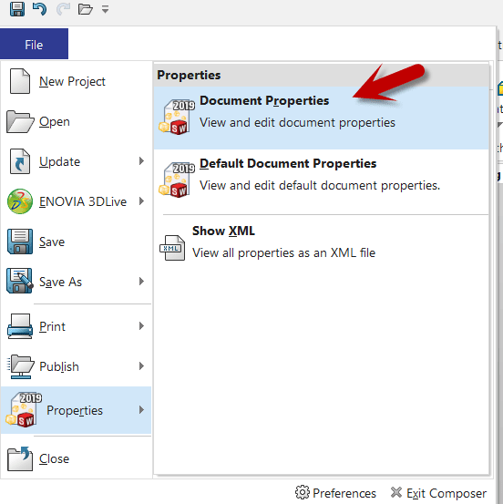 , SOLIDWORKS Composer: How to Change Dimension Units