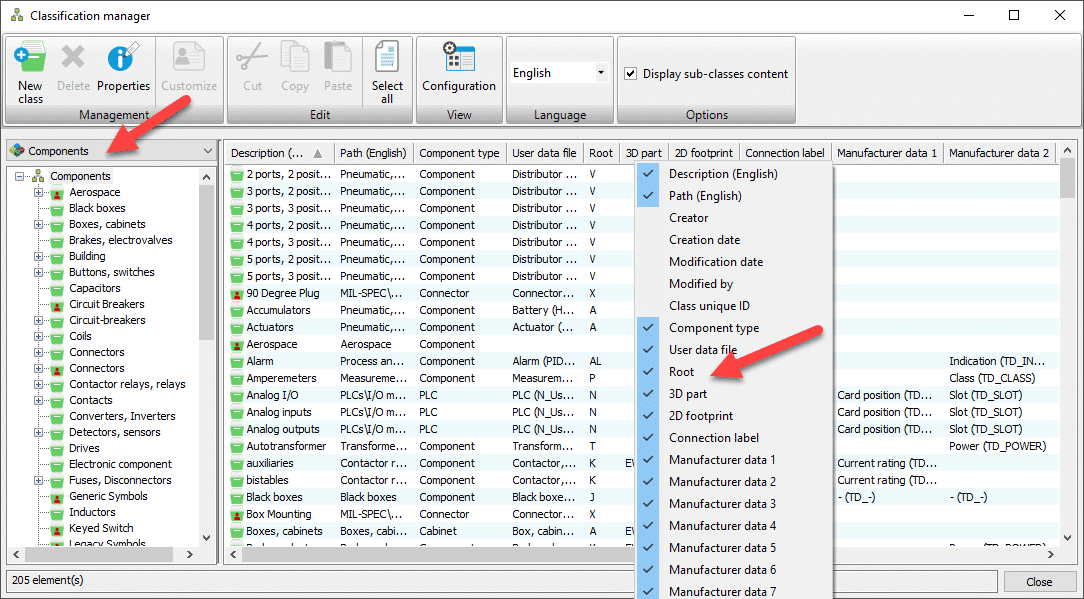 , Setting Default Root Marks in SOLIDWORKS Electrical