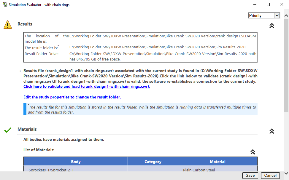 , SOLIDWORKS Simulation: Linking Evaluator Results to Studies