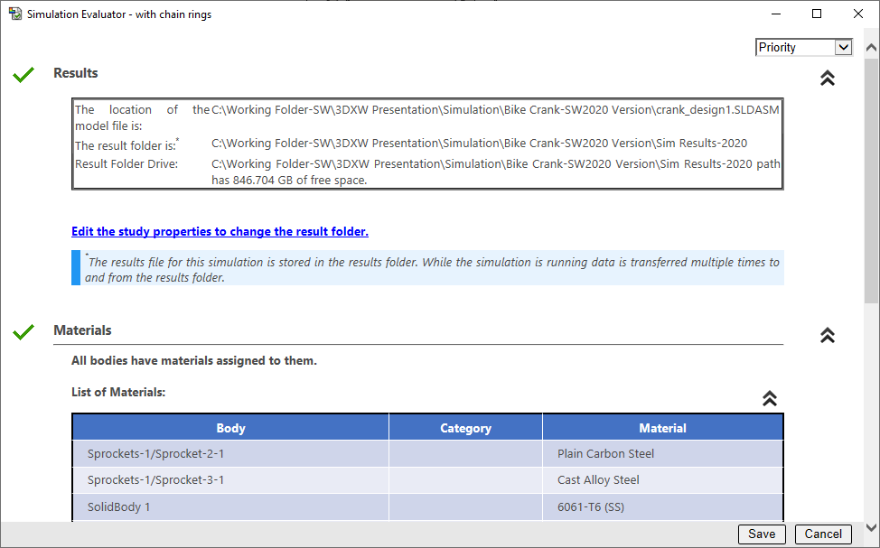 , SOLIDWORKS Simulation: Linking Evaluator Results to Studies