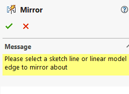 , SOLIDWORKS &#8211; Dynamic Mirror Entity