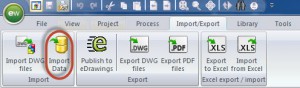 Import data menu elecworks