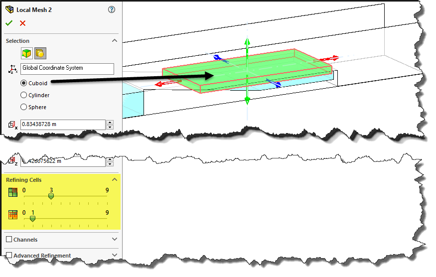 , 3D Hydraulic Jump in SOLIDWORKS Flow Simulation