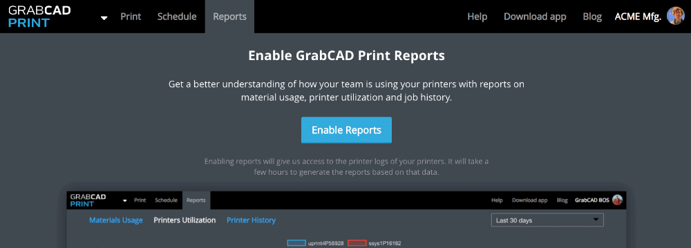 , Online Printer Usage Reports