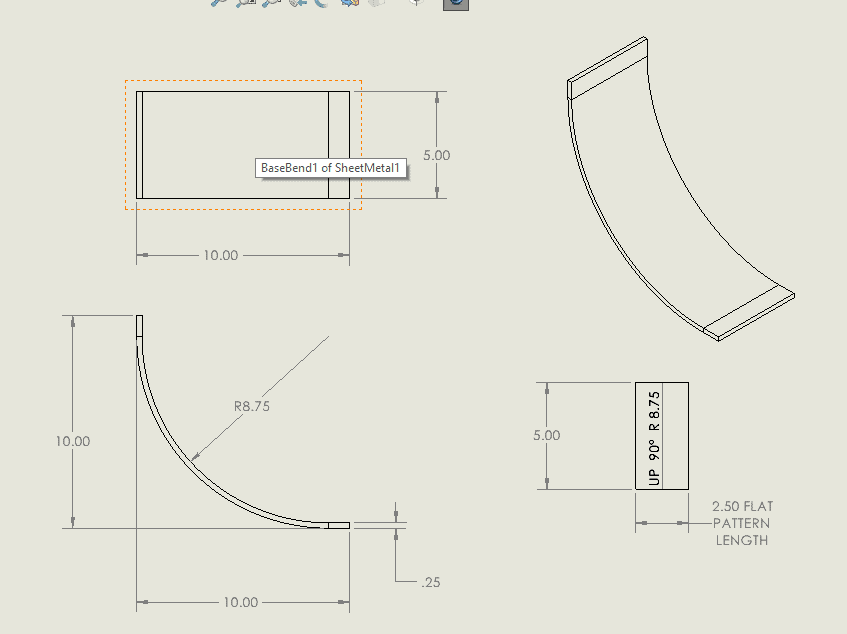 , Common SOLIDWORKS sheet metal issues