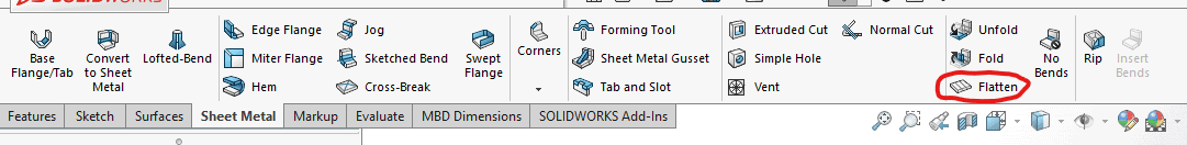 , Common SOLIDWORKS sheet metal issues