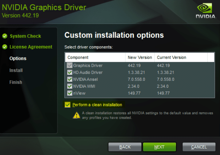 , Upgrading NVIDIA Graphics Card Driver