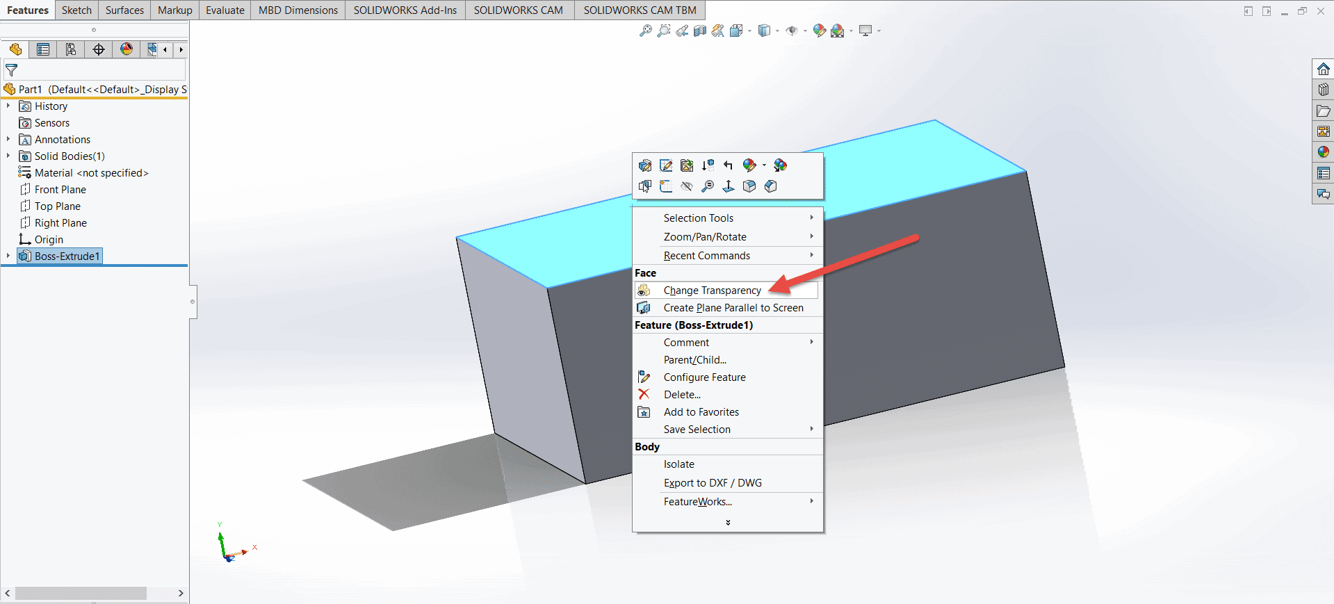 Pemilihan Part Transparan pada SolidWorks | Ardi's Weblog