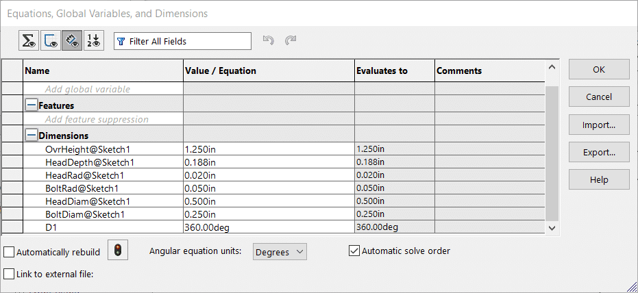 Dimension View table with names given to specific dimensions