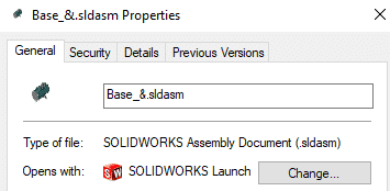 Open with SOLIDWORKS Launcher