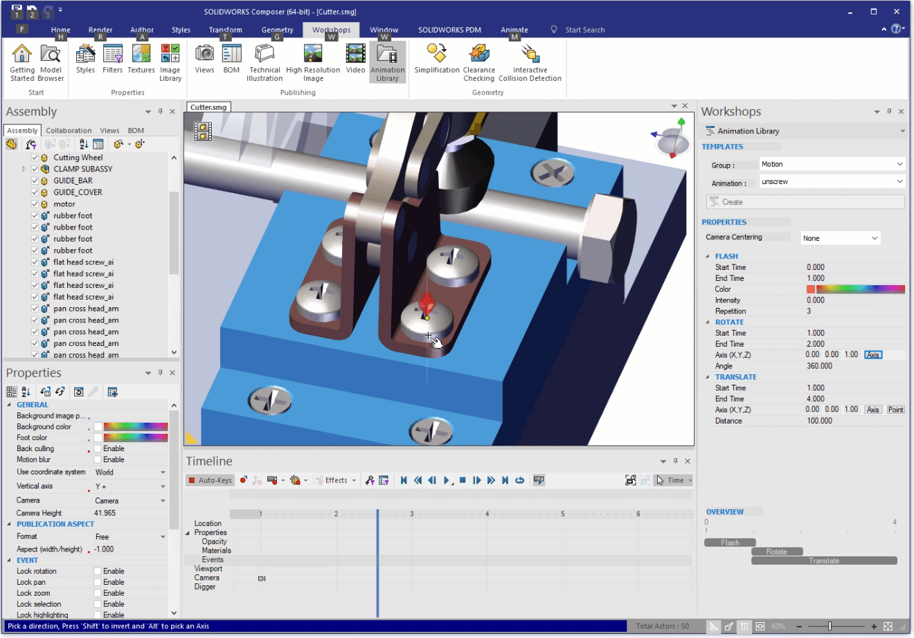 , SOLIDWORKS Composer Animation Library tips