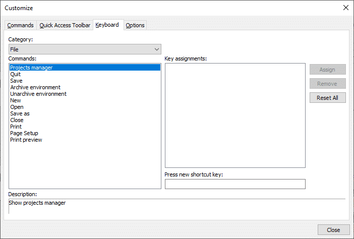 , SOLIDWORKS Electrical: Keyboard Shortcuts