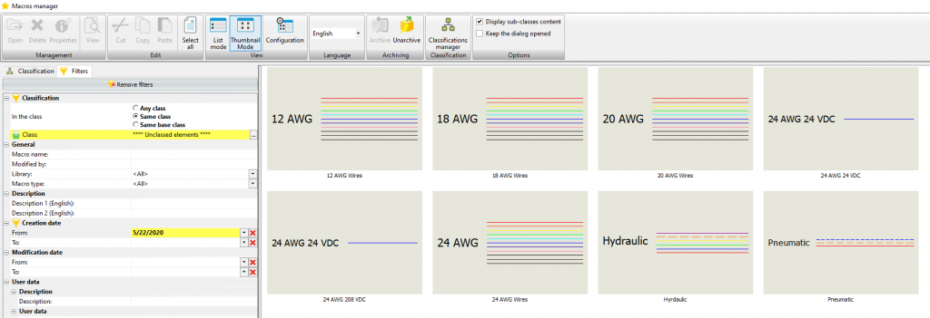 , Excel Automation: Configuring Selectable Wire Styles in a SOLIDWORKS Electrical Project