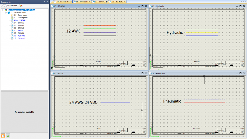 , Excel Automation: Configuring Selectable Wire Styles in a SOLIDWORKS Electrical Project