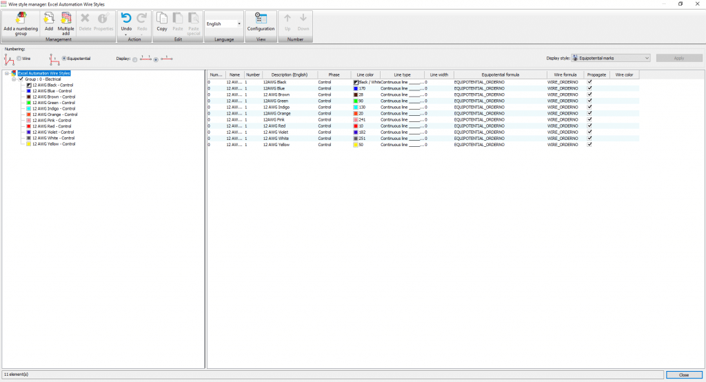 , Excel Automation: Configuring Selectable Wire Styles in a SOLIDWORKS Electrical Project