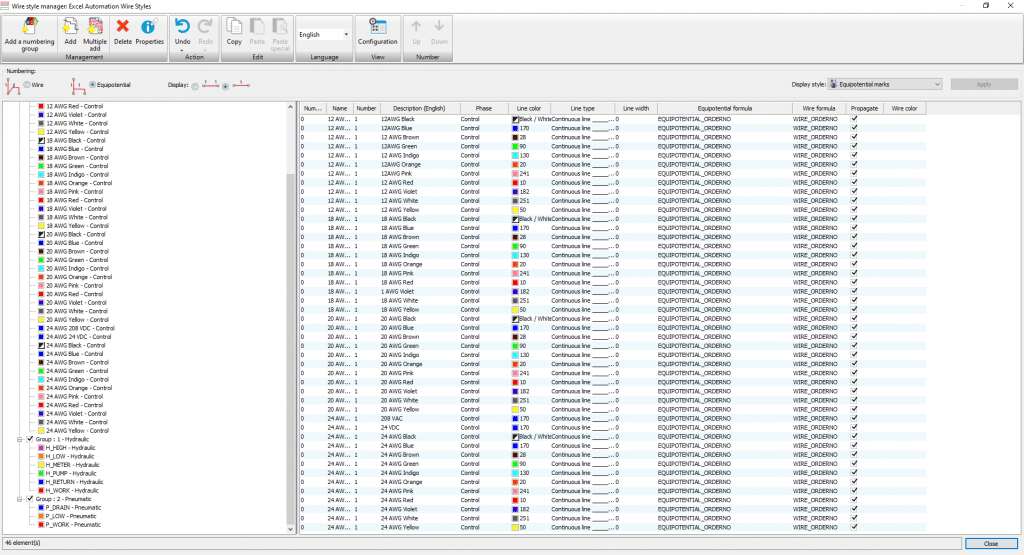 , Excel Automation: Configuring Selectable Wire Styles in a SOLIDWORKS Electrical Project