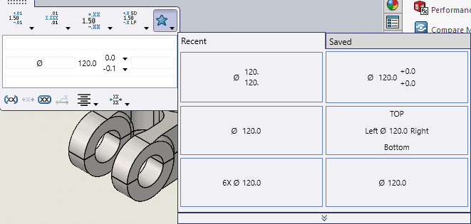 , My Life in Drawings: SOLIDWORKS Dimension Palette