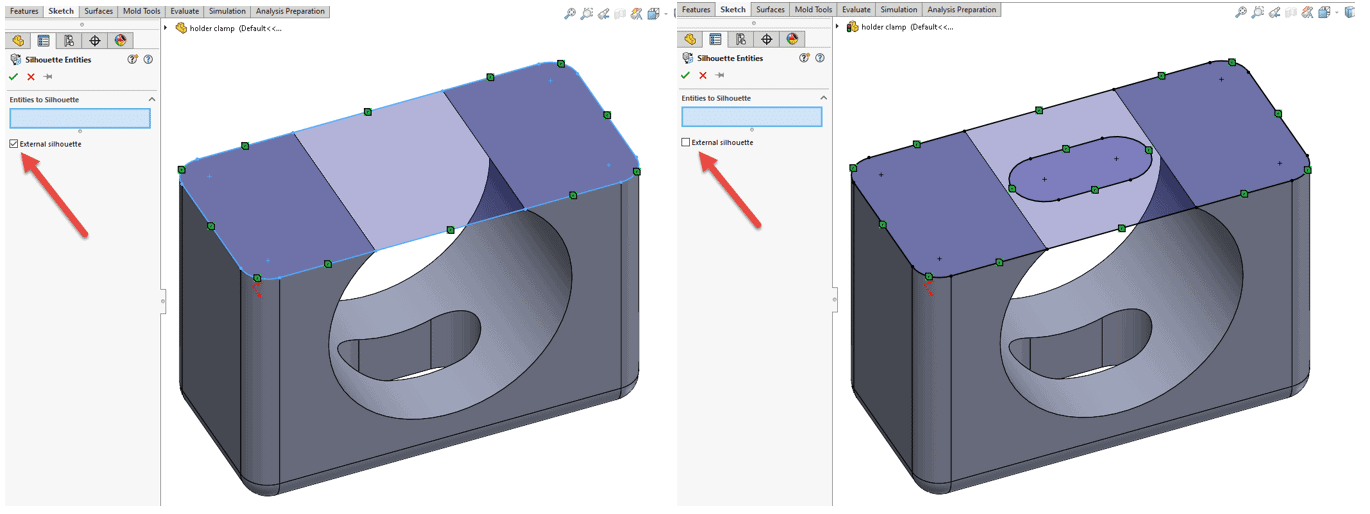 , SOLIDWORKS: Shining Some Light on Silhouette Entities