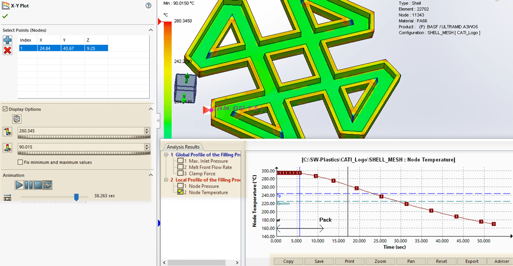 X-Y Plots and Display Options for Animation