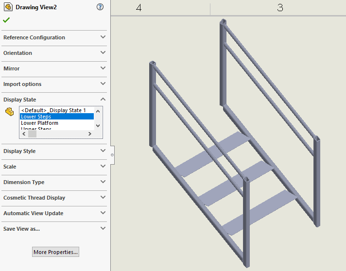 Display State selection box