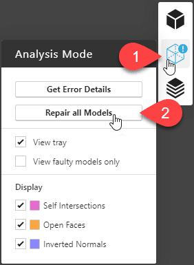 Repairing a bad STL file using Stratasys GrabCAD Print software