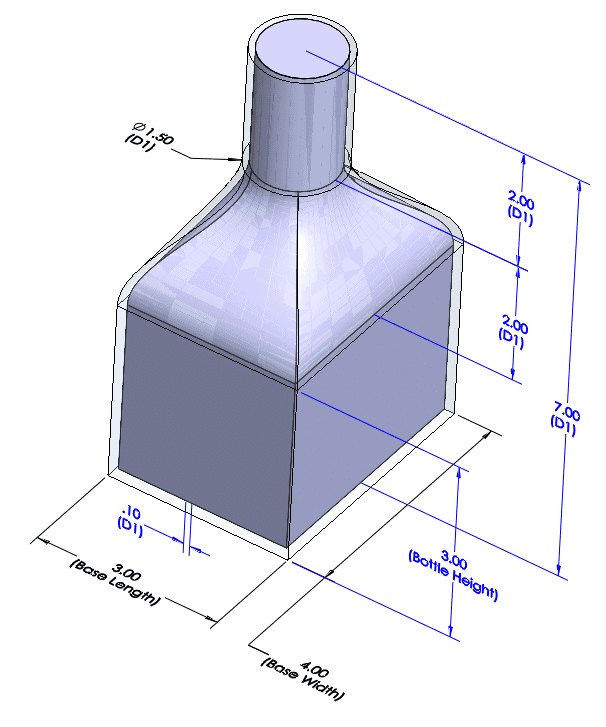 Multibody bottle design