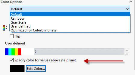 , Utilize SOLIDWORKS Simulation Color Options to Find Errors Quickly