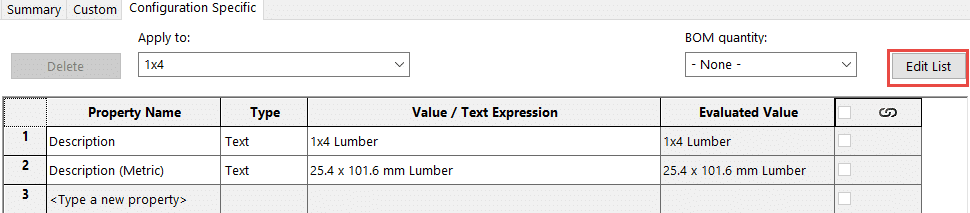 , Dual Dimensions in a SOLIDWORKS Weldment Cut List