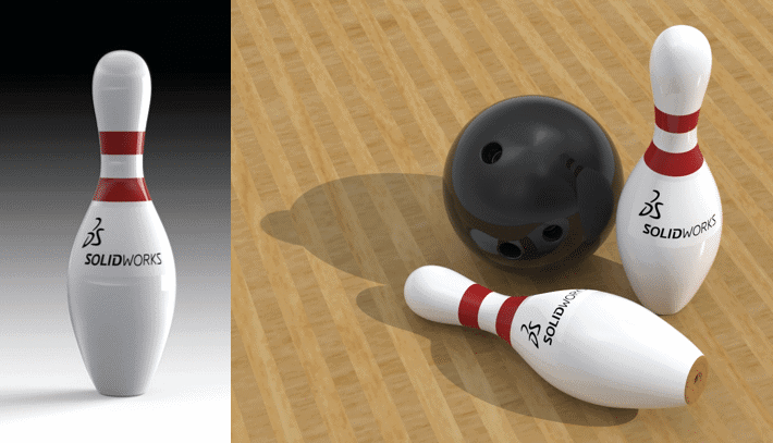 , Let’s Go Bowling with SOLIDWORKS Motion – Visualize Pro Render