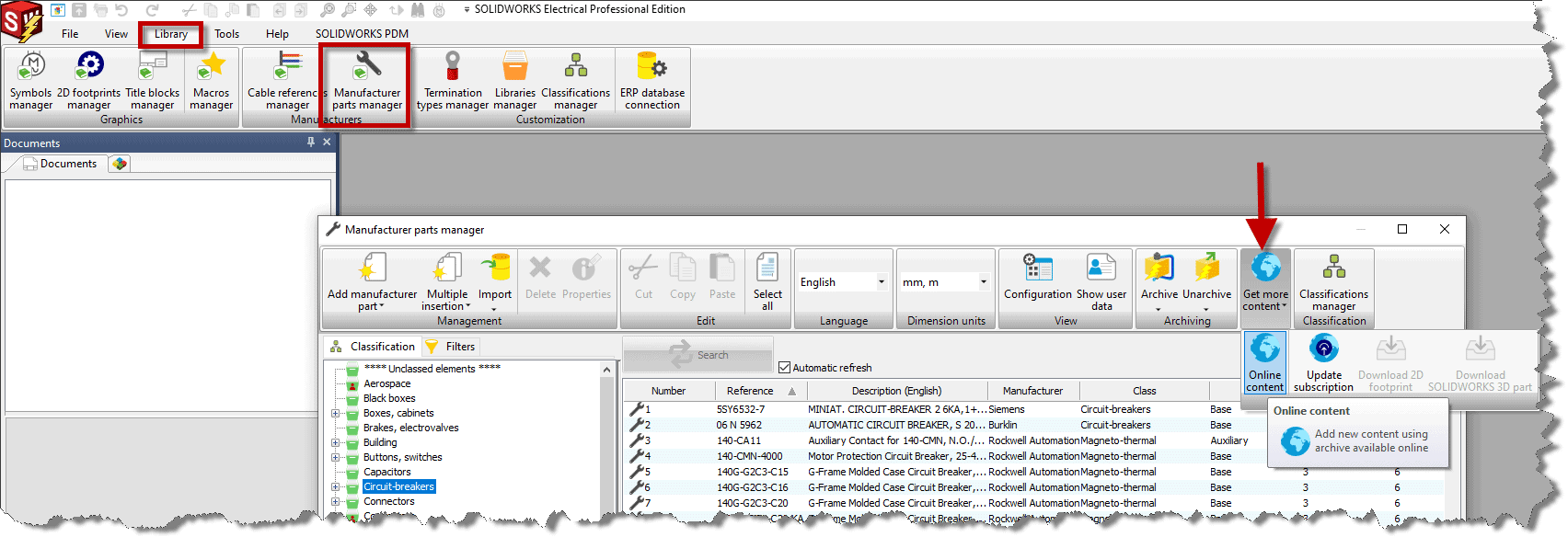 , Populating SOLIDWORKS Electrical 2D Schematic Libraries