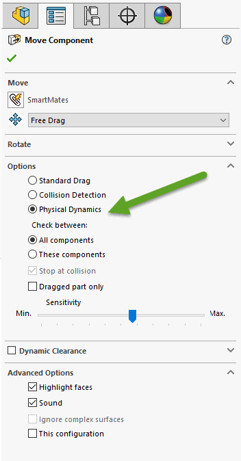 , SOLIDWORKS: Physical Dynamics