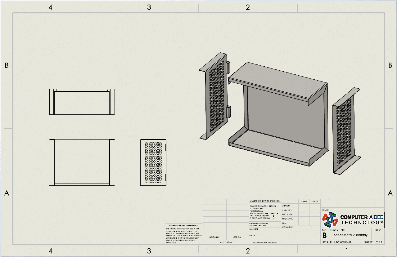 , SOLIDWORKS: Sheet Metal Flat Pattern Info in a Bill of Material