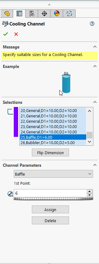 , SOLIDWORKS 2021 What’s New – SW Plastics &#8211; Enhanced Modeling of Baffles and Bubblers