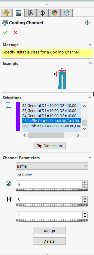 , SOLIDWORKS 2021 What’s New – SW Plastics &#8211; Enhanced Modeling of Baffles and Bubblers