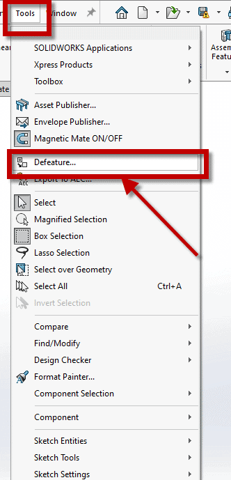 , SOLIDWORKS 2021 What’s New – Silhouette Defeature Configurations