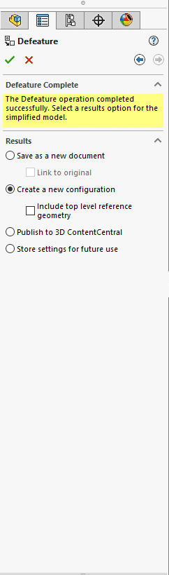 , SOLIDWORKS 2021 What’s New – Silhouette Defeature Configurations