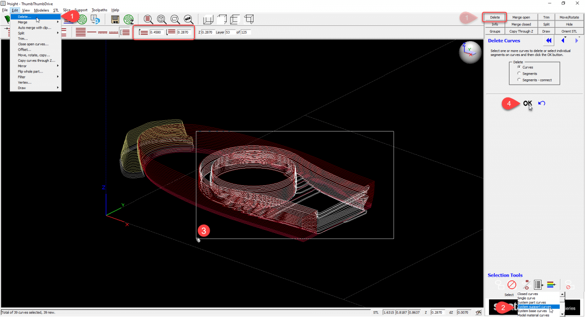 Delete Supports in Insight