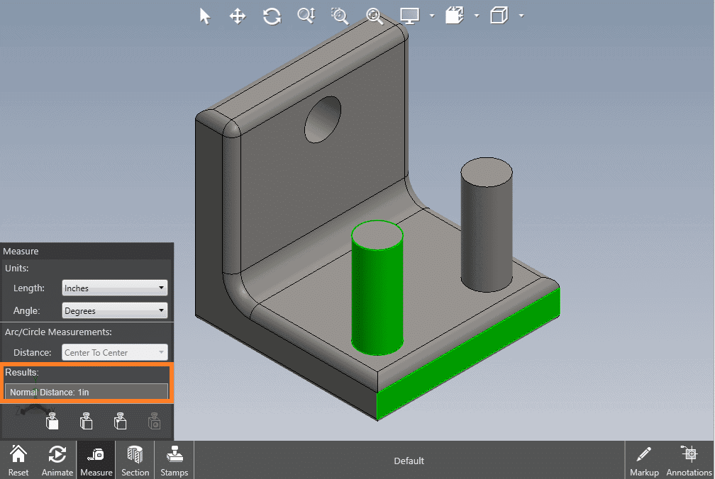 Plane-Cylinder measurement