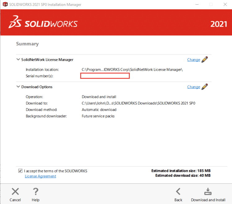 , SOLIDWORKS 2021 Install Guide &#8211; Part 2 Installing or Upgrading the SolidNetwork License Manager (SNL)