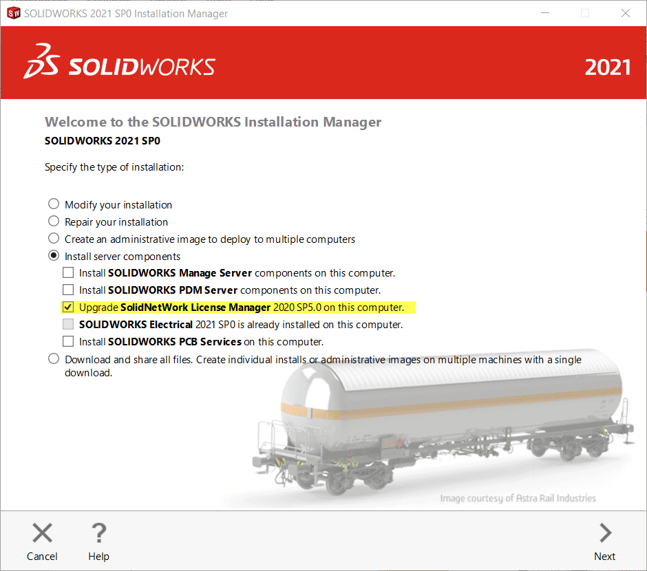 solidworks 2021 license manager download