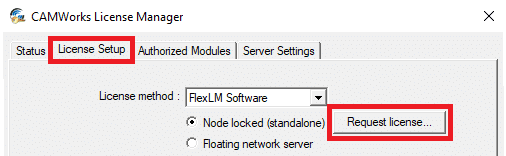 , CAMWorks Licensing Setup – Standalone and Network Licensing