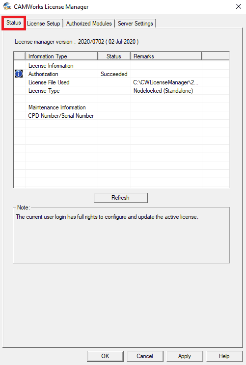 , CAMWorks Licensing Setup – Standalone and Network Licensing