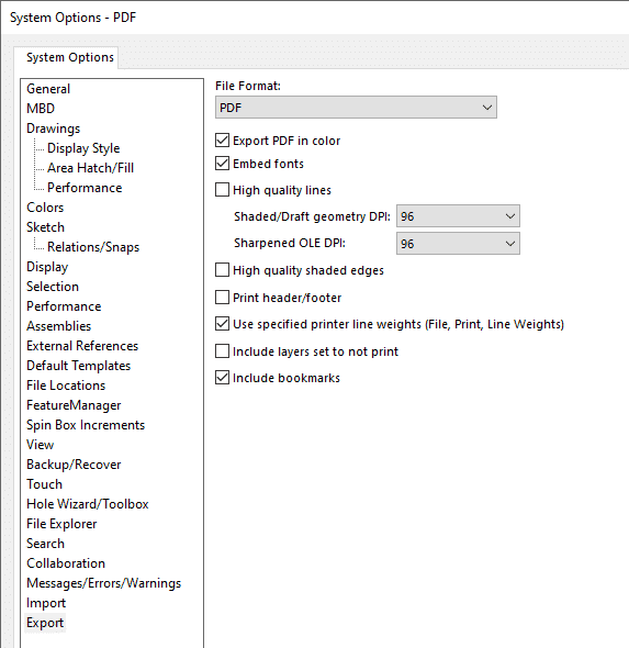 , Does your PDF have faint edges when saved from a SOLIDWORKS drawing?