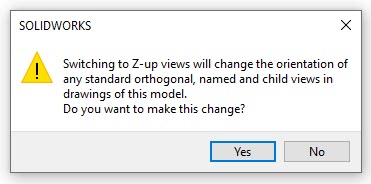 , Y Up, Z Up, Why Does Z Matter in SOLIDWORKS?